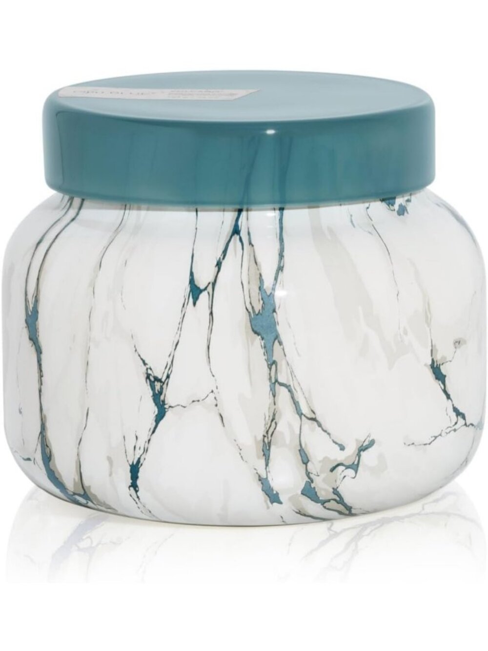 Oversized Marble Scented Candle - Luxury Home Decor with Tropical Fruits